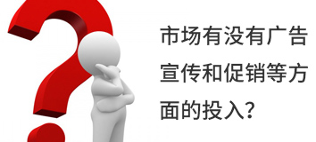 市場有沒有廣告宣傳和促銷等方面的投入？