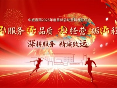 深耕服務 精誠致遠 | 中威春雨2025年度目標啟動暨新春聯誼會圓滿落幕